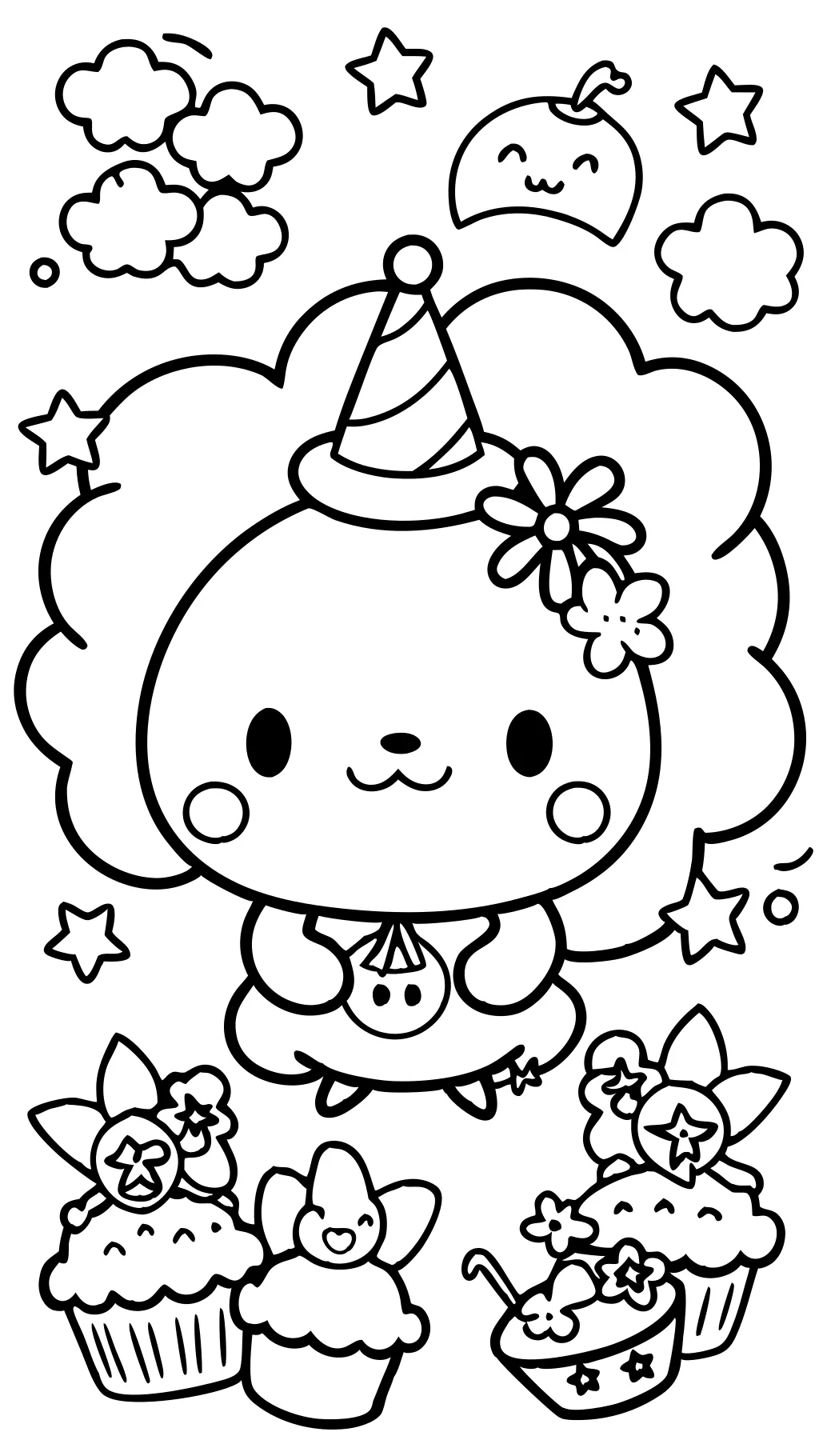 cinnamoroll printable coloring pages